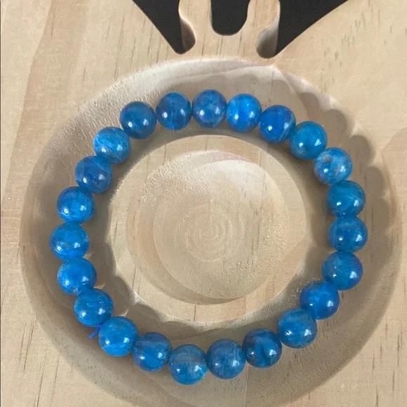 Blue apatite bracelet - Picture 1 of 2